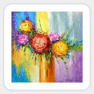 Bouquet of bright flowers Sticker